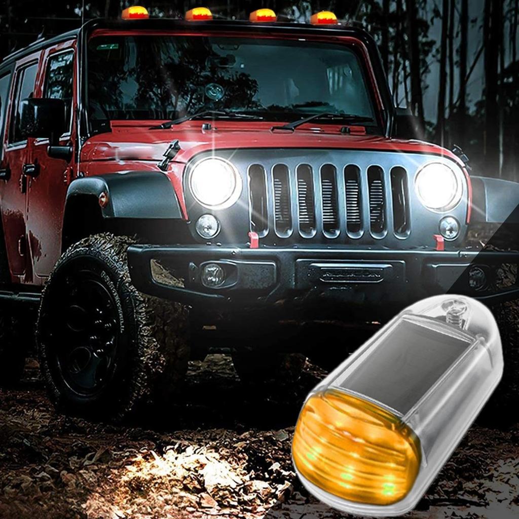 Solar LED Lights for Truck Roof,Wireless Cab Lights for Trucks,Solar Cabite 12 LED Truck