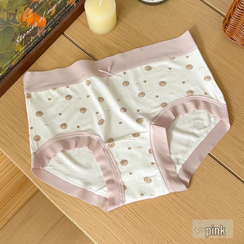 7A Seamless Antibacterial Mid-Waist Panties for Girls - Soft, Breathable, Skin-Friendly Briefs