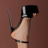Women's Black Sandals Platform Summer Shoes 2025 Sexy High Heels Luxury Strap Party Dance Fetish Stripper Shoes Ladies Big Size