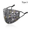Washable Breathable Face Mask Anti-UV Sunscreen Mask Fashion Cotton Printing Mask  Outdoor Sports