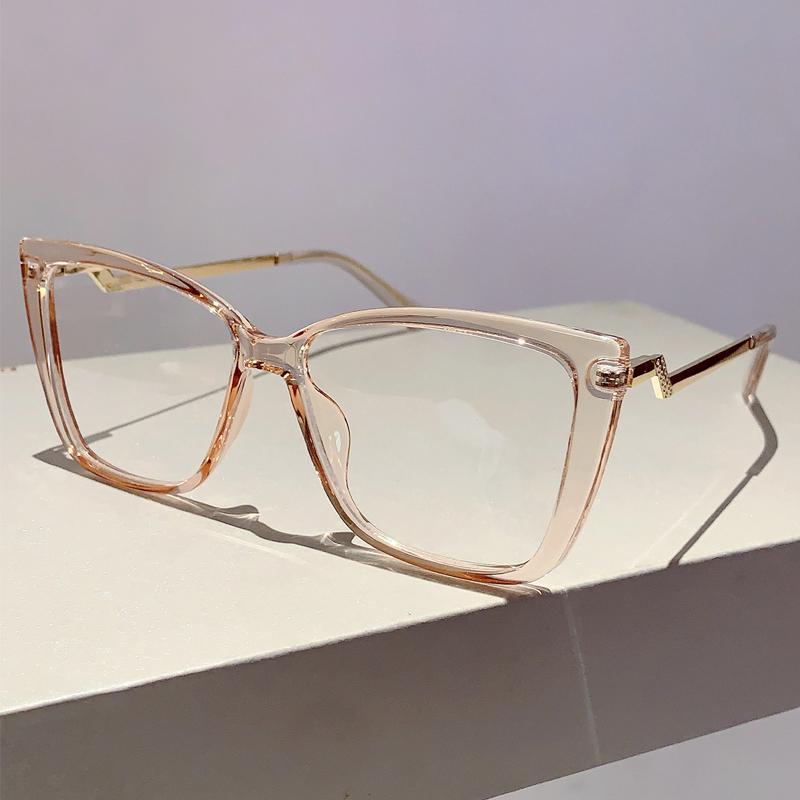 

Винтажные женские очки «кошачий глаз» Новые стильные ультралегкие очки Модный брендовый дизайнер Высококачественная оправа для украшения