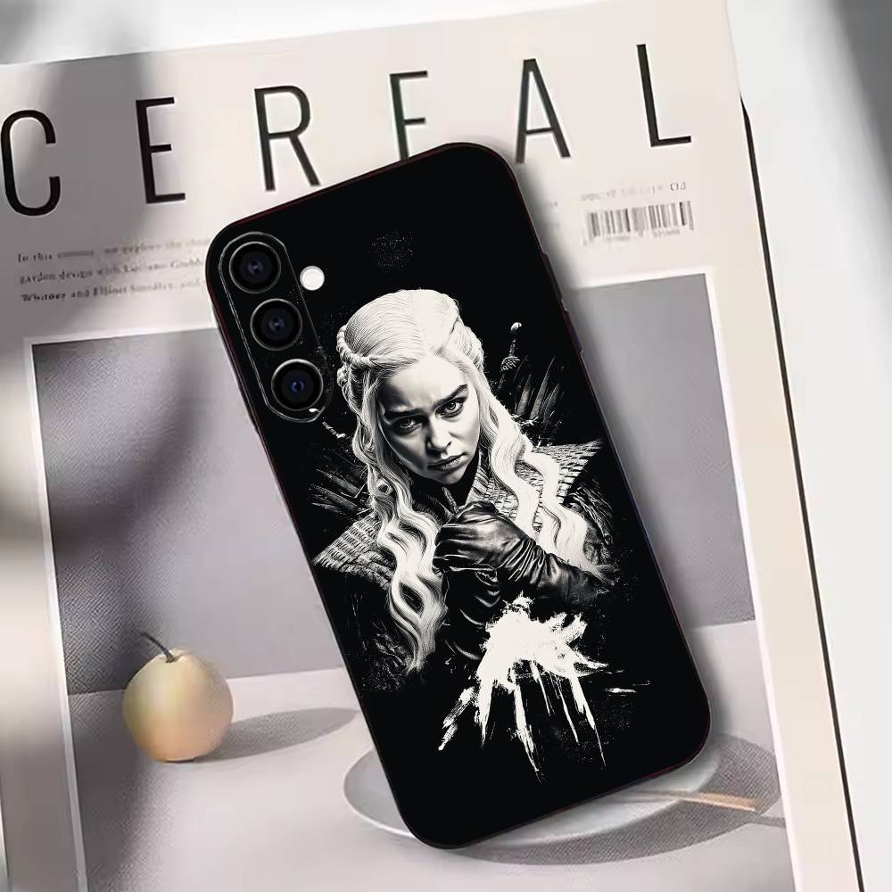 

Game Of Thrones-Dragon Mother Thrones Phone Case For Samsung Galaxy A73,A72,A71,A70,A53,A52,A51,Others Soft Black Cover Samsung a71 5g