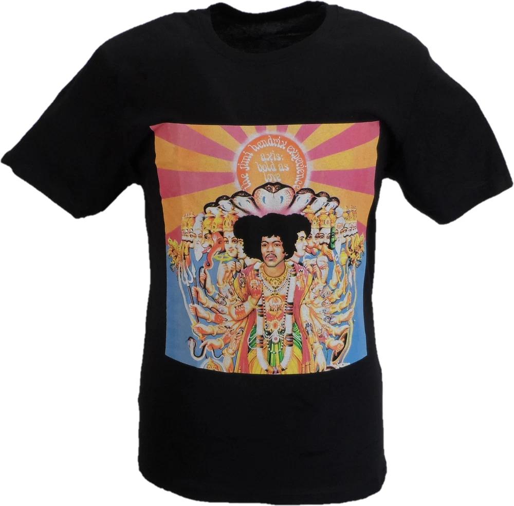 Unisexs Black Official Jimi Hendrix Axis T Shirt S