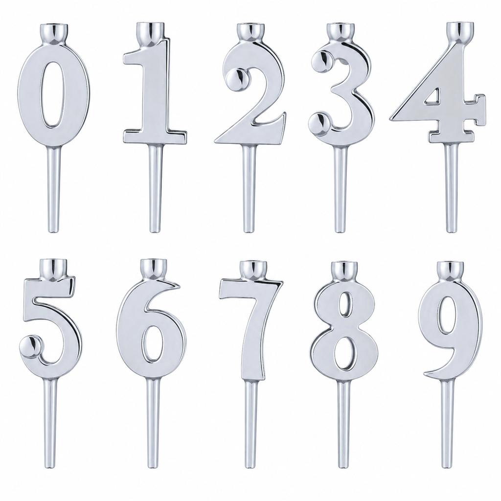 A Set Of Digital, Candlestick Gifts, Candlestick Decorations, Suitable For Birthday Cakes, Anniversary Celebrations, And More.