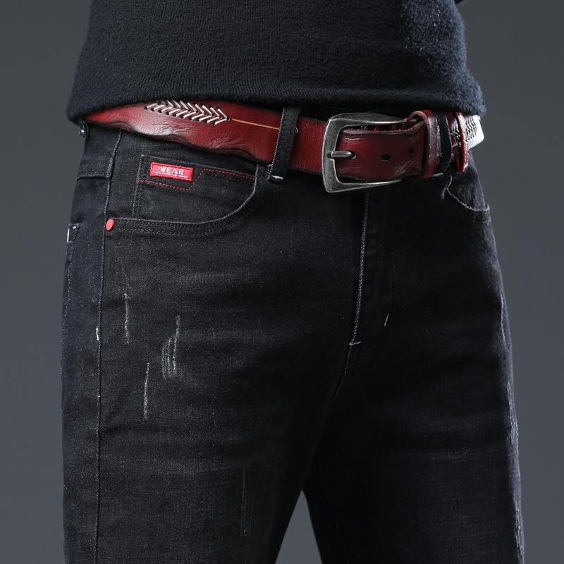 Jeans elásticos ajustados para hombre: Diseño Versátil de Alta Conversión para Adolescentes y Adultos