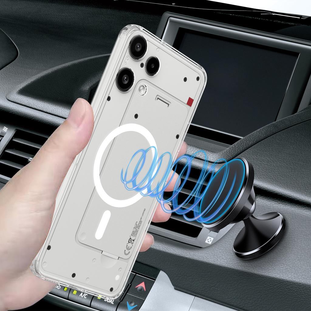 For Nothing Phone (3a) Lite 5G Clear Phone Magnetic Case TPU + Acrylic Back Cover