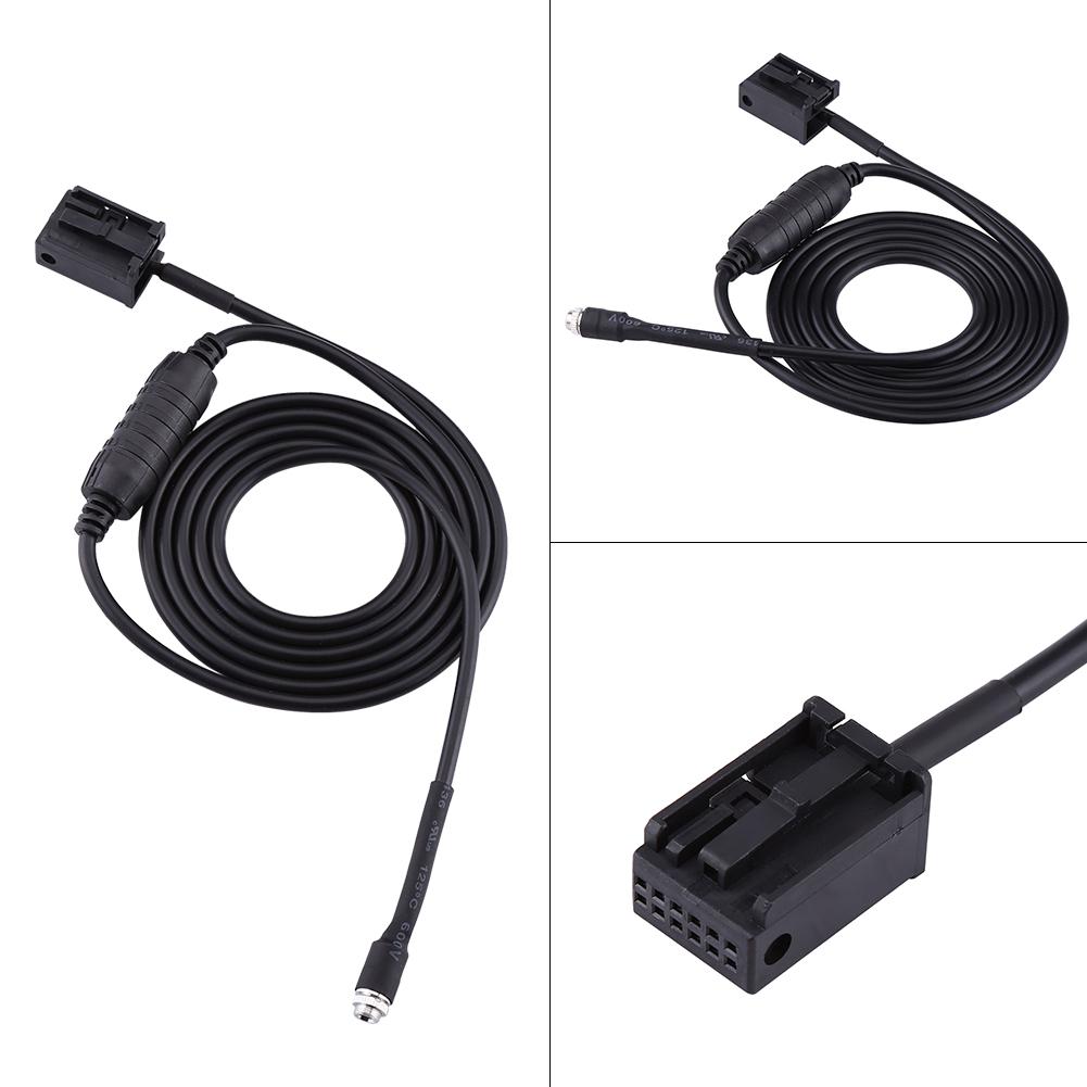 Car Black Female Auxiliary Adapter Cable For BMW E85 E86 Z4 CD X3 E83 12 Pin Line For Ipod