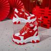 Fashion 7cm New Women High Top Sneakers Height Increasing Platform Casual Dad Shoes Spring Thick Sole Breathable Mesh Sport Shoes Woman