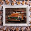 5D DIY Diamond Painting Rusty Car Cross Stitch Kit Mosaic Diamond Embroidery Rose Full Round Square Drill Home Decoration