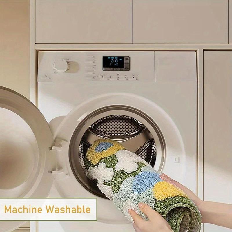 Covorașe de baie drăguțe în formă de floare, luxoase, pufoase, groase, Shaggy, pentru baie, covoare din microfibră, smocuri