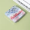 Double-Sided Cosmetic Mirror Oil Painting Folding Mirror Pocket Makeup Mirror  Makeup Accessories