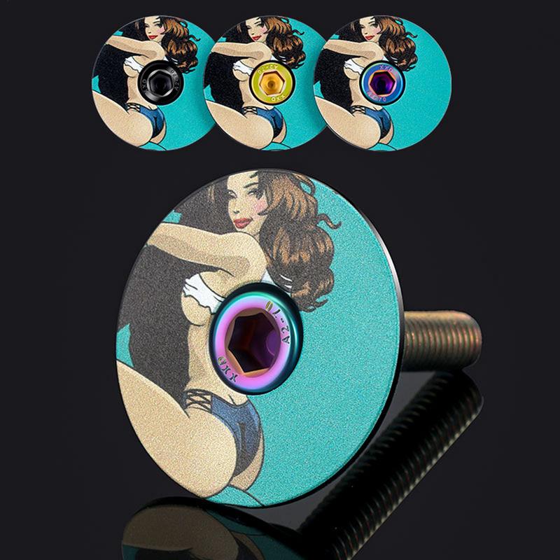 Bicycle Bowl Cover Bicycle Headset Top Cover Front Fork Stem Top Caps Aluminum Alloy Bike Accessories