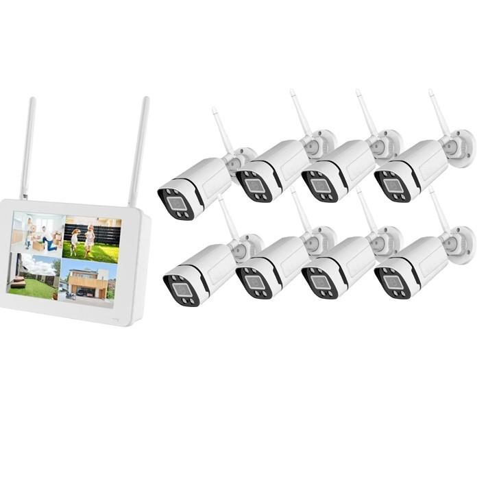Wireless WiFi NVR Kit with Screen Display for Monitoring
