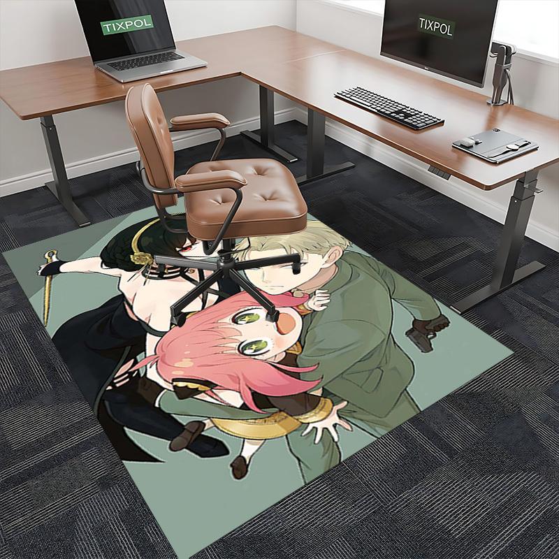 1pc Anime Cartoon Design Chair Mat - Office Desk Pad with Non-Slip Carpet for Home Decor, Suitable for All Seasons, Perfect Gift for Holidays.M007