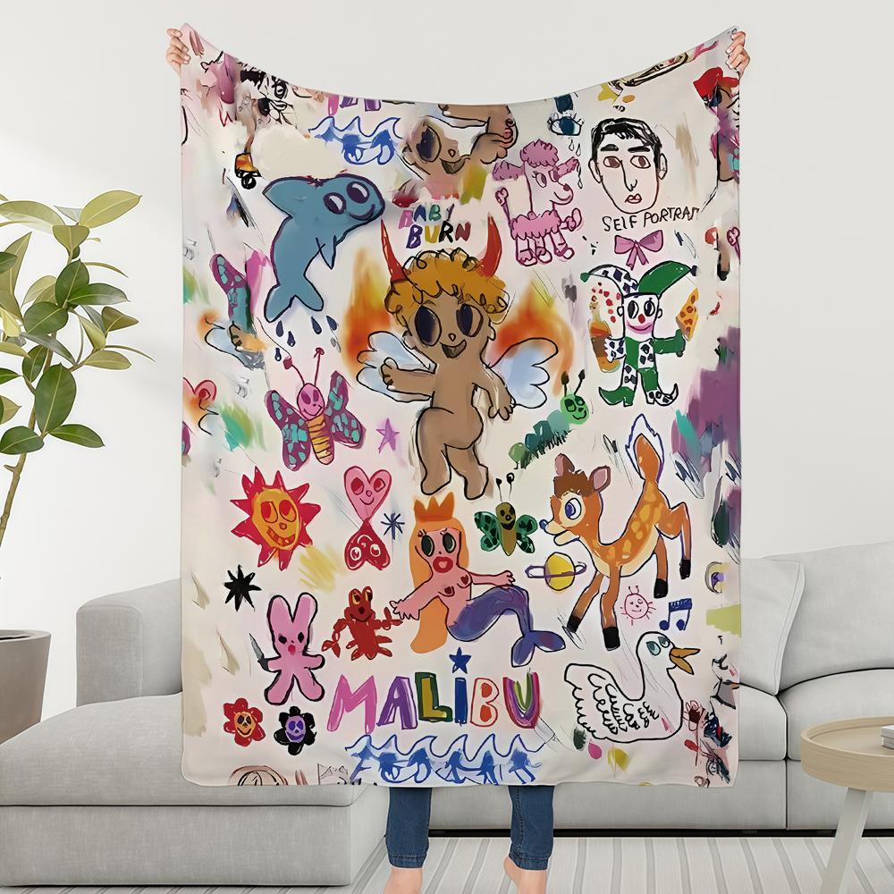 Season Blanket Throw G Super Manana Cosy Bichota Plush Living Room Sofa Karol Couch Childish Birthday Gifts 30x40in
