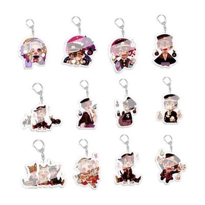 Anime Hanako-kun Schlüsselanhänger Set - Anime Anhänger Acryl Schlüsselanhänger für Taschen, Handys, Schlüssel - Moe Artikel