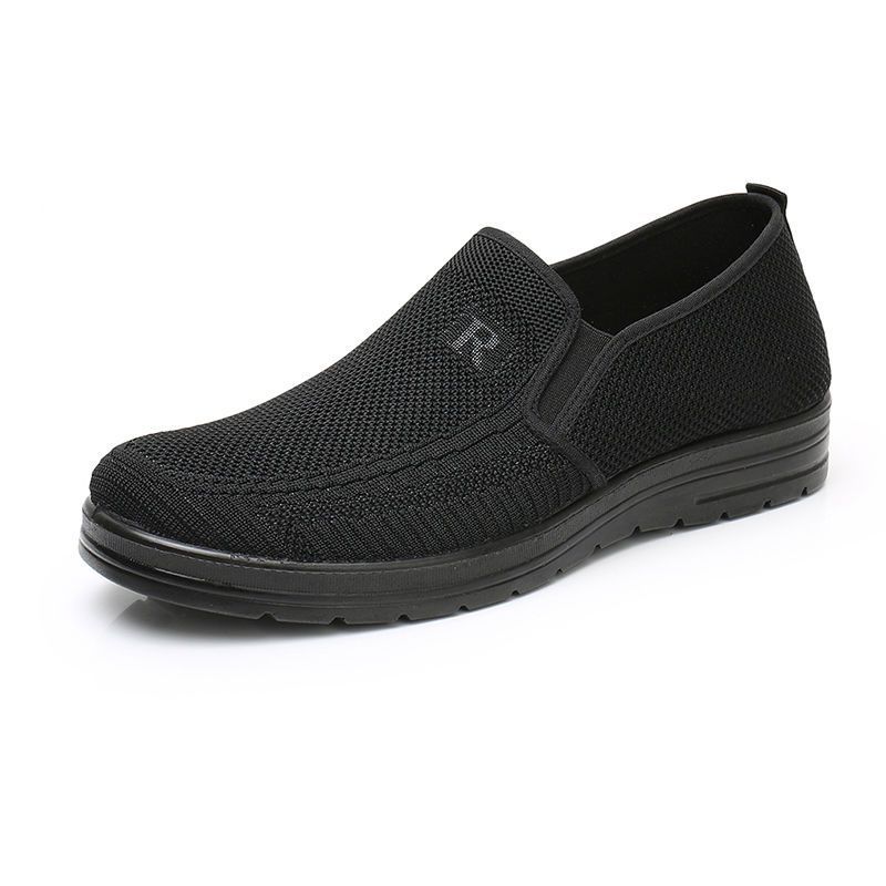 Old North Cloth Shoes Men's Spring and Autumn Soft-soled Non-slip Elderly Father Shoes Breathable Single Shoes Middle-aged and Elderly Men's Ca