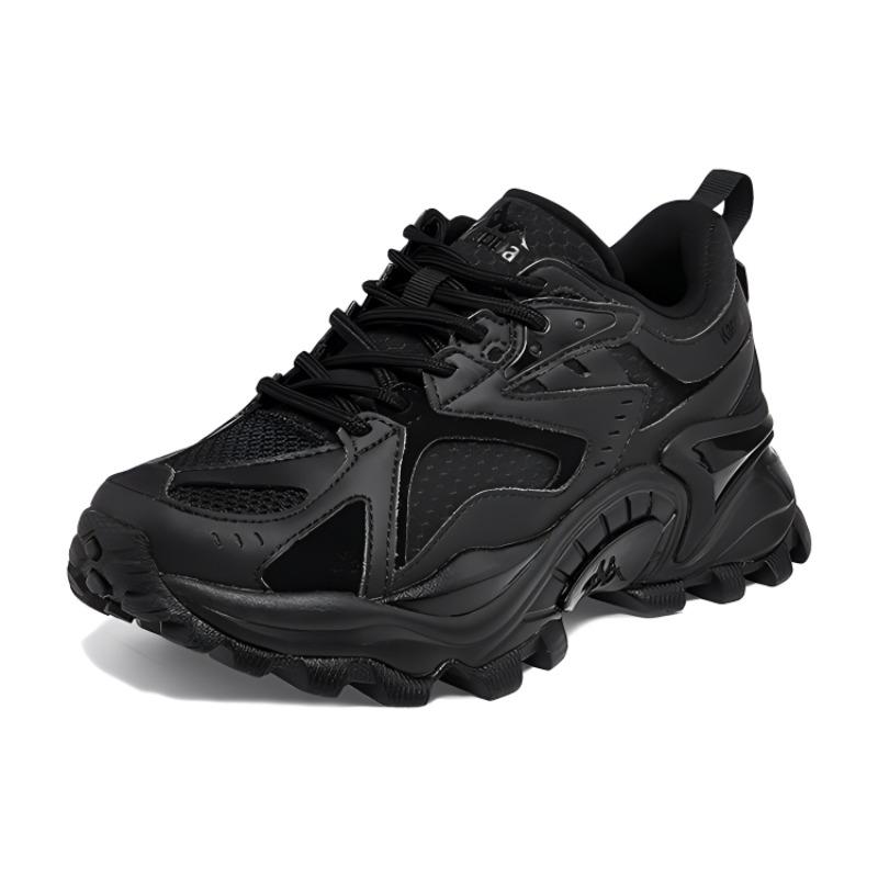 Kappa Chaussures de Sport Rétro en Tissu Amortissantes Antidérapantes Basses Casual Unisexes Baskets Noir K0AW5MC79-990