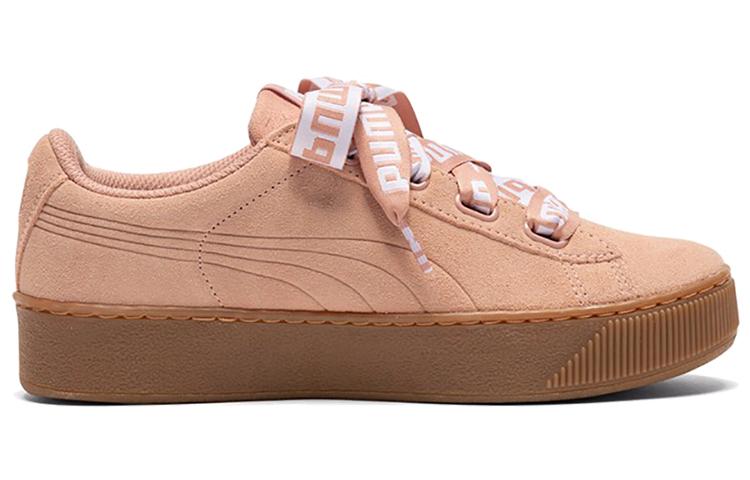 Women's Sneakers PUMA Vikky Platform Ribbon Pink/Brown Women's