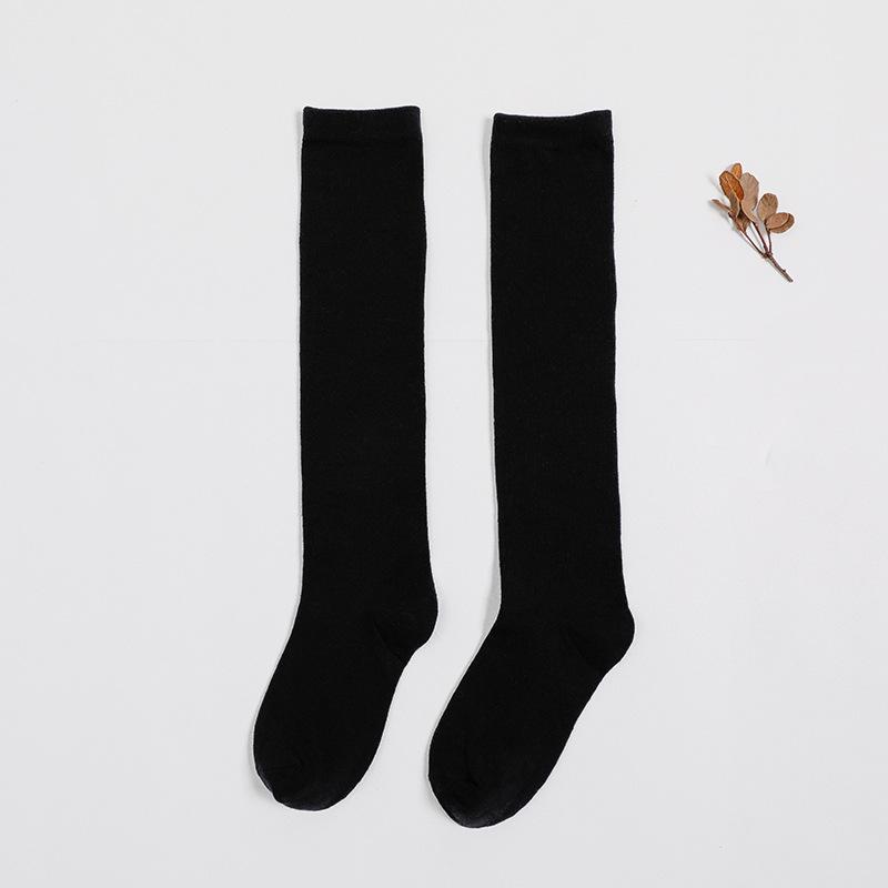 1pair Winter women mid-tube socks pure cotton long tube thickened warmth socksCN