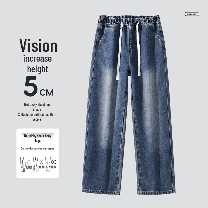 JEEP SPIRIT Men's Loose Straight-Leg Jeans