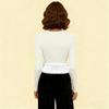 Women's Fashionable And Casual Solid Color Long Sleeve  Fleece Lined Base Layer Top