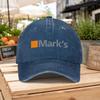 New Marks Washed Baseball Cap Unisex Casual Wear Hat Couples Travel Accessory Style Easy Fashion Dad Hat Outdoor Fitness L