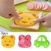 3pcs/set Sandwich Mould Bear Rabbit Car Shaped Bread Mold Cake Biscuit Embossing Device Crust Cookie Cutter Pastry Baking Tools