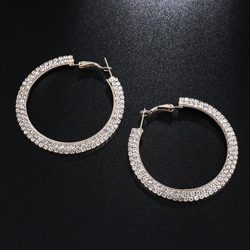 

Персонализированные серьги-гвоздики для женщин, полные бриллиантов, крупные серьги, роскошные сверкающие бриллианты, блестящие круглые серьги, серьги.