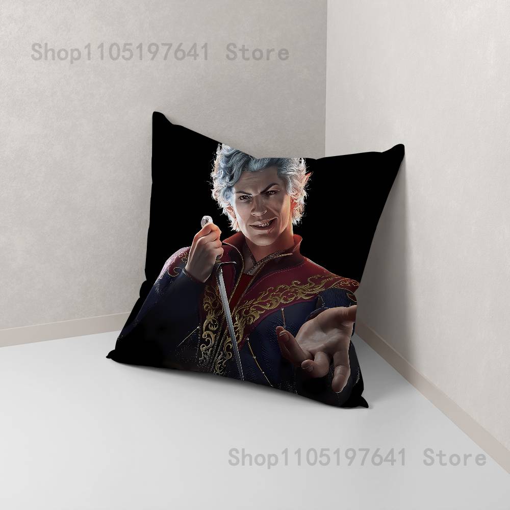 Astarion B-BaldurS G-Gate 3 Pillow Case For Sofa Decor Car Office Room Printing Cushion Cover Decorations and Protector