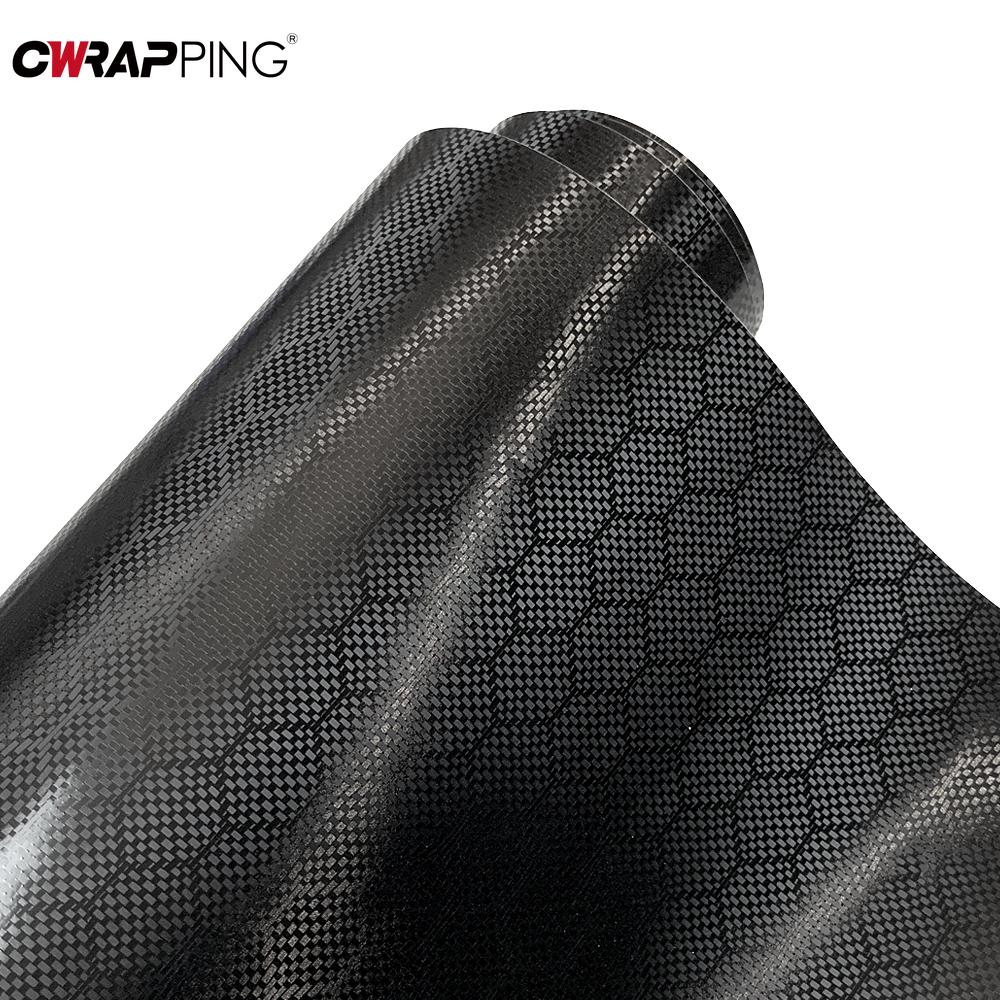 Car Forged Diamond Carbon Fiber Sticker Waterproof Air Release DIY Stickers Car On The Hood Adhesive Vinyl for Auto Stickers