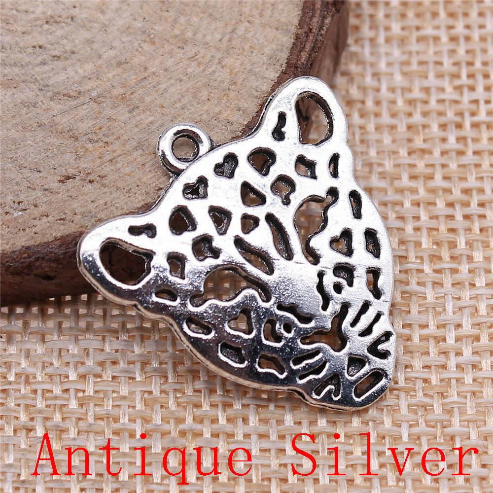 Tiger Lion Wolf Fox Charms Pendant For Bracelet Necklace Jewelry Making Craft Findings