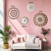 3/4/7pcs Bohemian Style Wall Basket Set Hanging Wall Basket Decoration Bohemian Style Wall Decoration Environmental Round Art