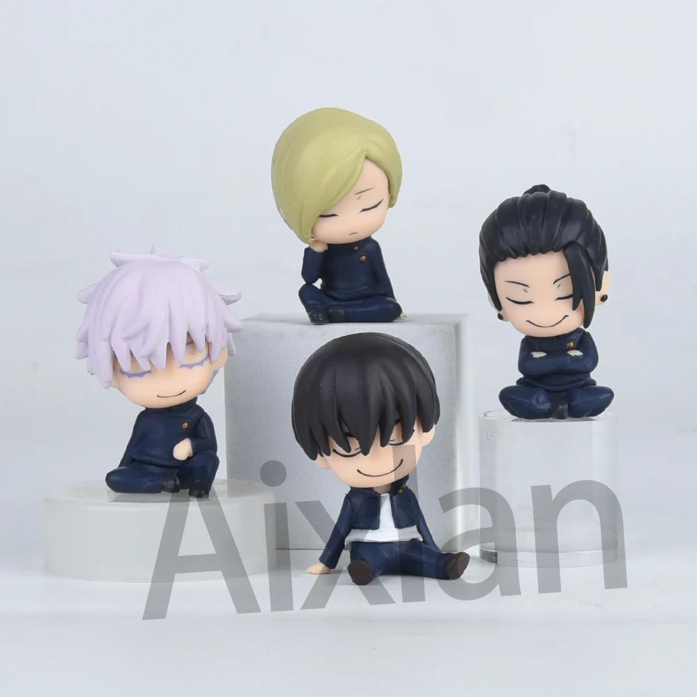 

Aixlan 4PCS/SET Jujutsu Kaisen Anime Figure Satoru Gojo PVC Action Figure Geto Suguru Figurine Collectible Model Toys Kid Gift