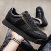 Fashion Sneaker Casual Plus Size 45 Men Designer Retro Board Shoes Fashion Microfiber Leather Fabric Height Increased Flat Platform Shoe