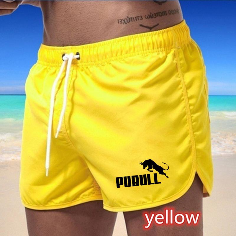 09 Estate Nuovi Costumi da Bagno Uomo Asciugatura Rapida Pantaloni Sportivi Costume da Bagno Pantaloncini da Spiaggia Pantaloni da Jogging Stampa Toro