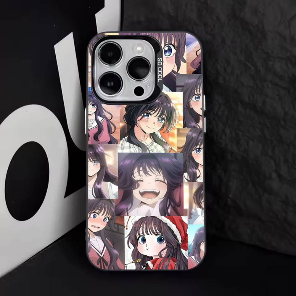 Süße K-Kaoruko-Waguri Handyhülle Für iPhone 17,16,15,14,13,12,11,Pro,XS,Max,Plus,Mini,SE4,E IMD Mattschwarz