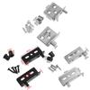 2pcs Black/Silver Concealed Shaft Multifunction Upper Lower Hinge Clips Furniture Hinge  Wood Doors