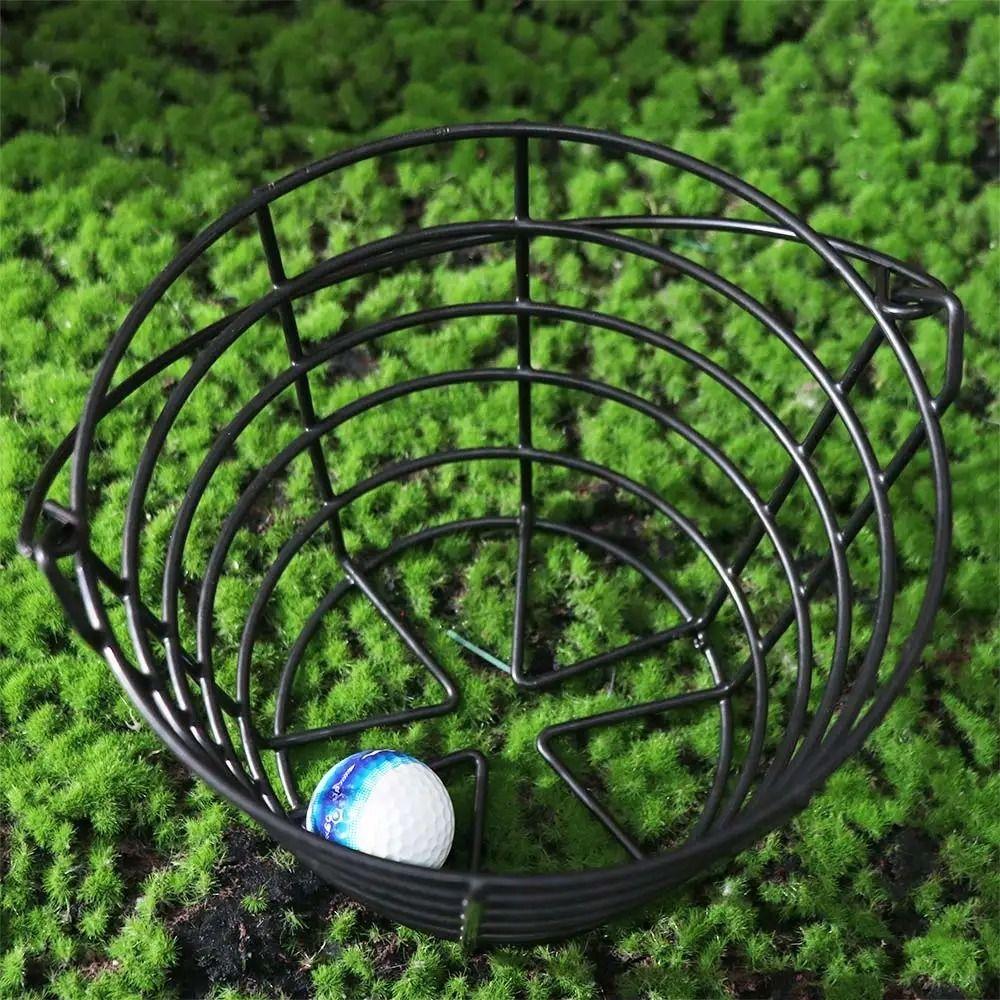 Edelstahl Golfballkorb Große Kapazität Golf Transporteimer Langlebiger Aufbewahrungskorb