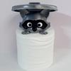 No Drilling Required Raccoon Toilet Paper Holder Wall Mounted Tissue Roll Dispenser  Toilet