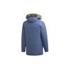 Adidas Xploric Parka Comfortable Stylish Sports Hooded Fur Lined Cotton Jacket Winter Men Outerwear Blue DZ1430