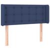Maison Exclusive - Tête de lit avec oreilles Bleu 103x16x78/88 cm Tissu