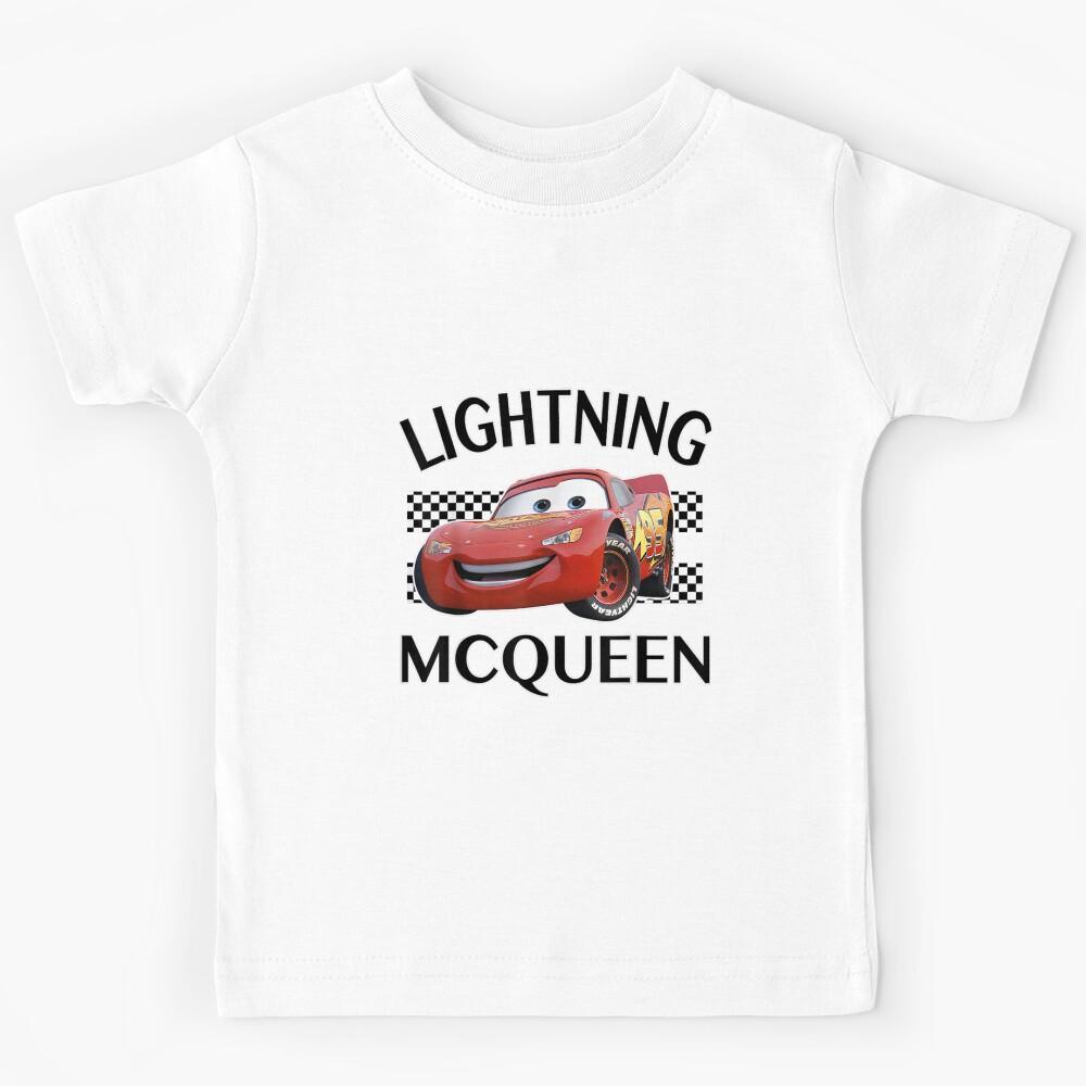 Disney Pixar Cars Lightning McQueen Finish Graphic Kids T-Shirt 150
