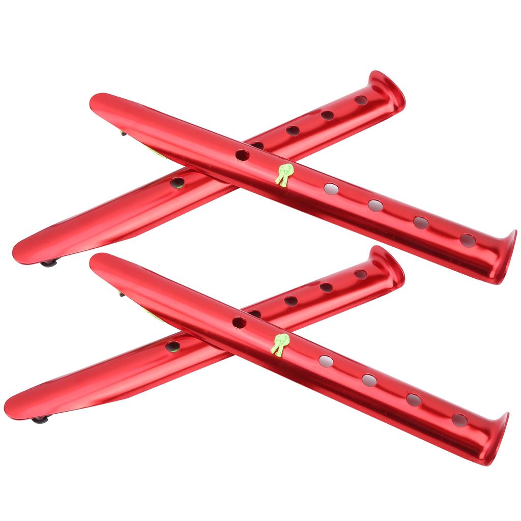 4pcs Aluminium Alloy Tent Pegs Stake Windproof Ushaped Snow Mud Nails Camping Equipment