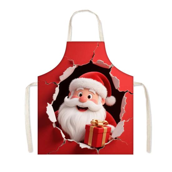 Professional Server Apron Christmas Apron, Waterproof And Oil-proof Kitchen Adjustable Strap Full Coverage Cooking Large Chef for Men Women