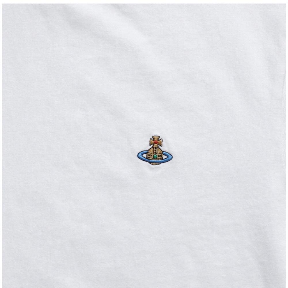 Vivienne Westwood 3g010013 J001m A401 Orb Of Logo Embroidery Public Short Sleeve Tee