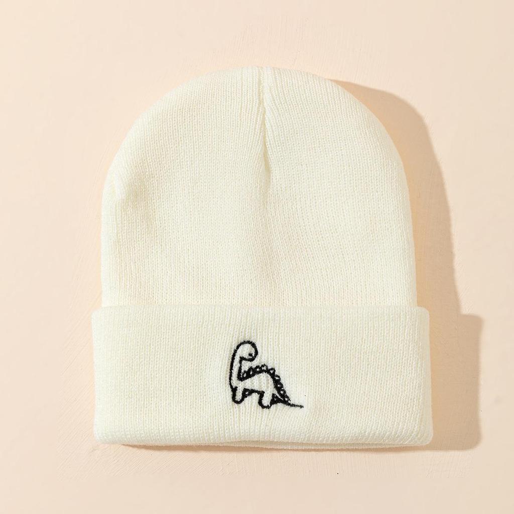 Autumn & Winter Multicolor Dinosaur Knit Beanies: Cute, Eye-Catching Hats for Kids