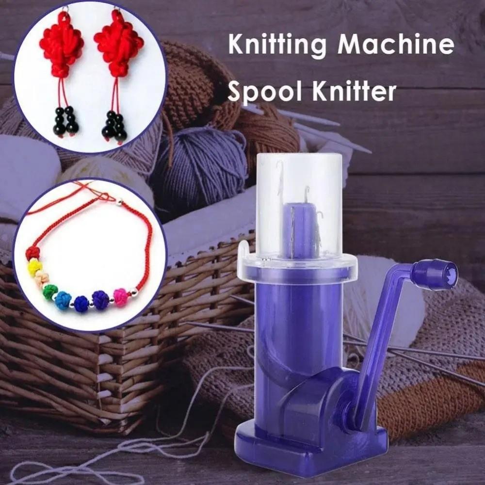 Hand Operated DIY Braiding Spool Crocheting Tool Mini Spool Knitter  Crochet Accessories