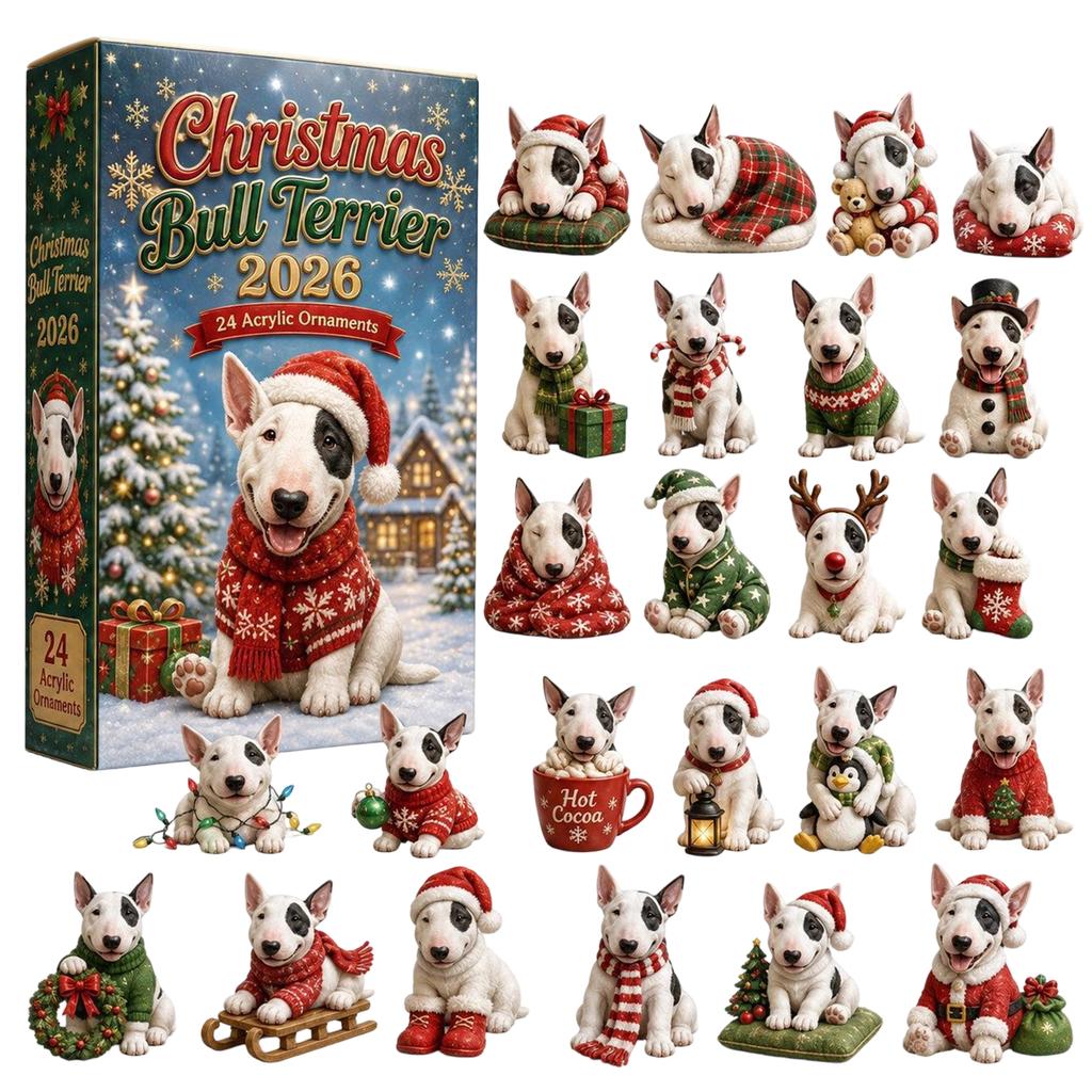 Acrylic Christmas Collectible Figure with Snowy Winter Design for Dog Lovers