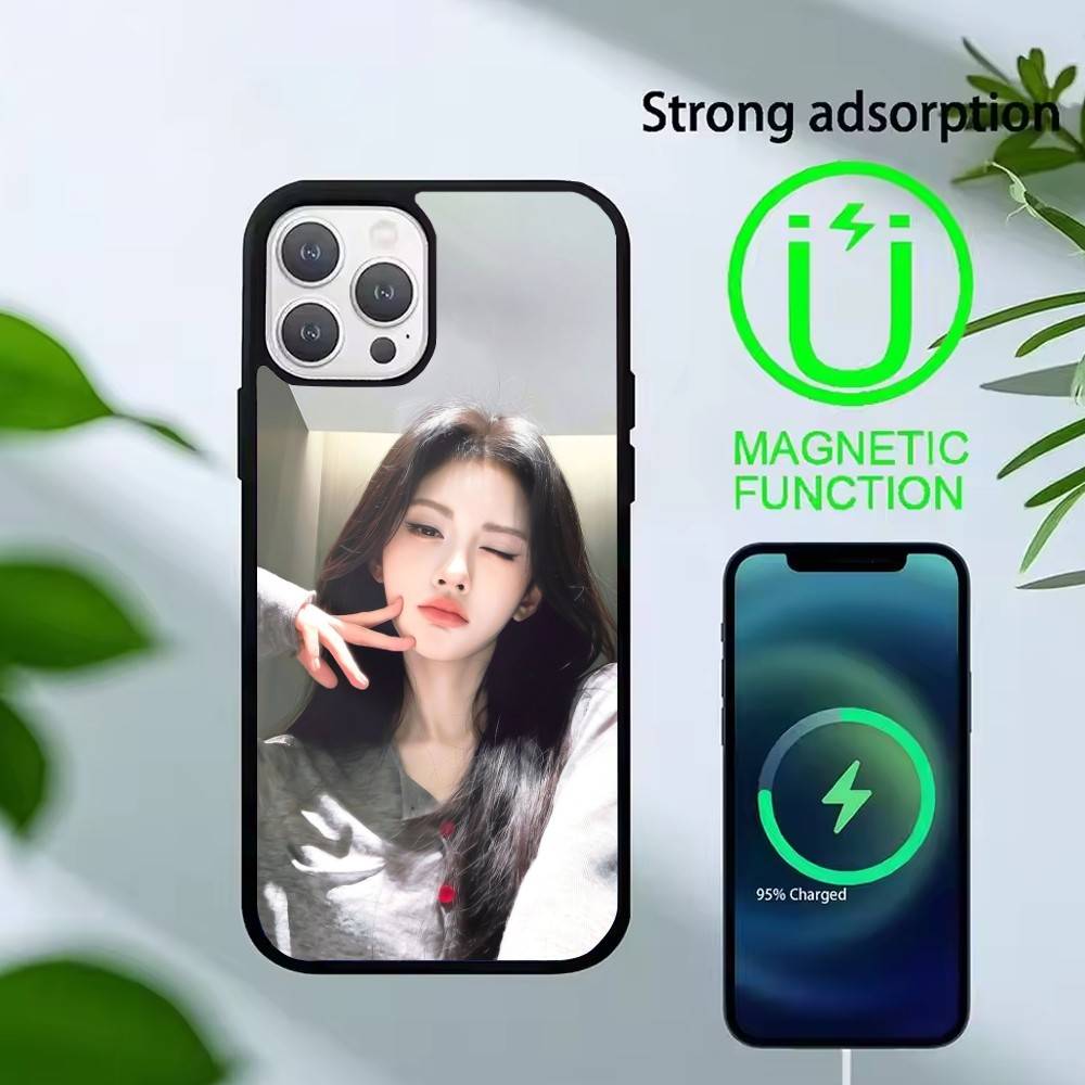 Ju Jingyi Y- Kiku Phone Case For iPhone17,16,15,14,13 Plus,Pro Max Magnetic For Magsafe Wireless Charging